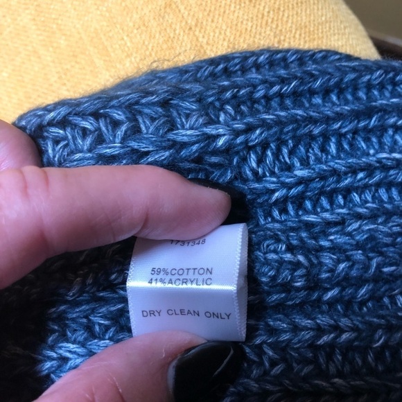 Current Air Crew Neck Fringe Cable Sweater - Picture 5 of 6